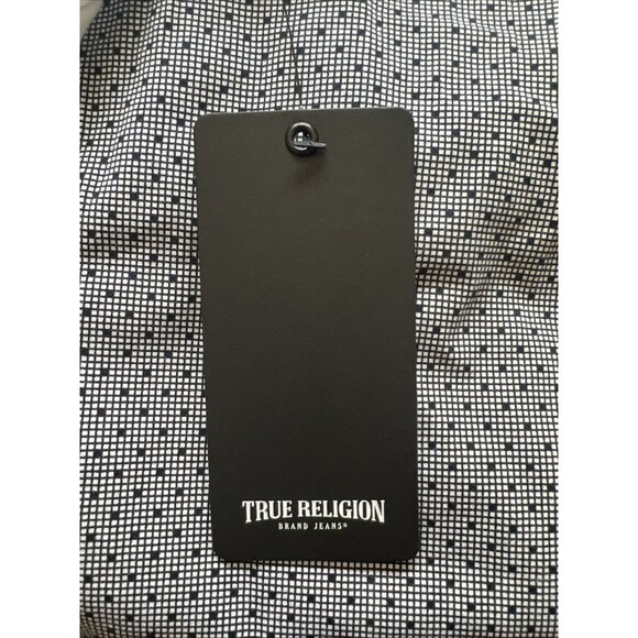 True Religion Baby Tee Optic White Contrast Stitch Size L - Picture 4 of 5